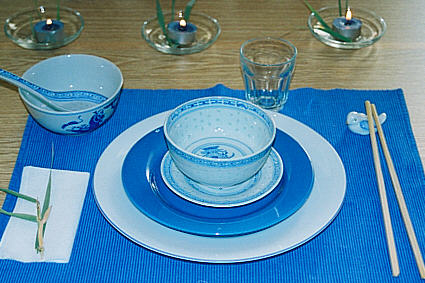Chinesische Tisch Dekoration
