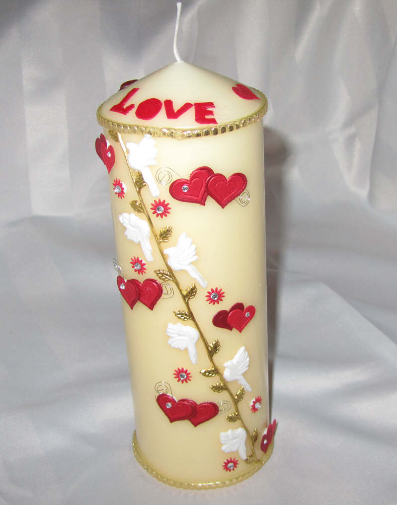 Eine Kerze als Geschenk für Ihren große Liebe
